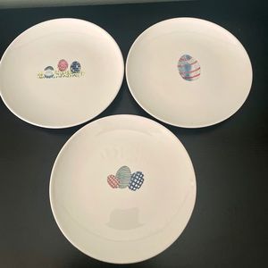 Rae Dunn Set of 3 Easter Plates